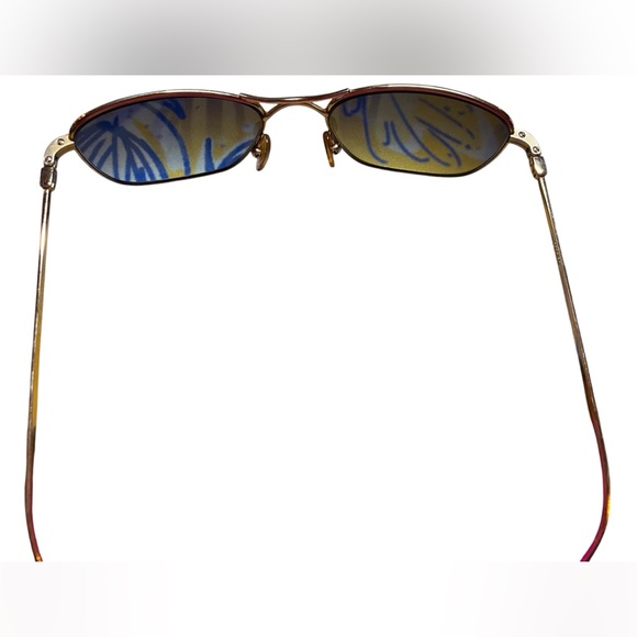 GUCCI GOLD BROWN SUNGLASSES UNISEX - Picture 3 of 6